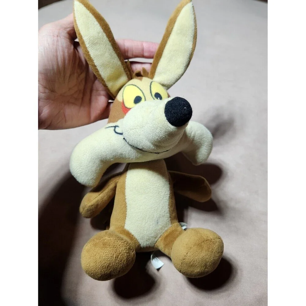 Looney Tunes Wile E Coyote Plush Brown Cream Coyote Stuffed Animal Toy Cartoon